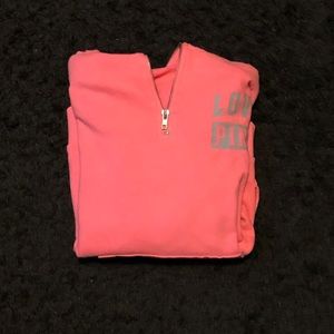 VS Pink Half-Zip Hoodie